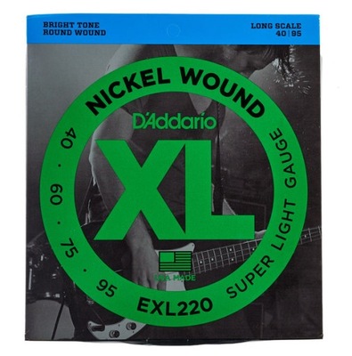 D'Addario EXL220 40-95 struny do gitary basowej