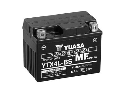 BATTERY AGM SCOOTER YTX4L-BS CBTX4L-BS 12V YUASA - milautoparts-fr.ukrlive.com