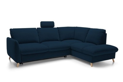 NAROŻNIK NILS NOWY ETAP SOFA TKANINA GRANATOWY