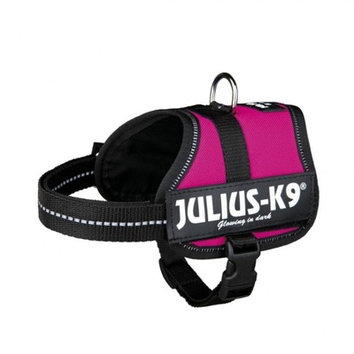 Uprząż Julius-K9, Mini-Mini/S: 40–53 cm, fuksja