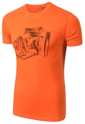 T-shirt Koszulka Męska Koszulki 61001 pomarań. XXL