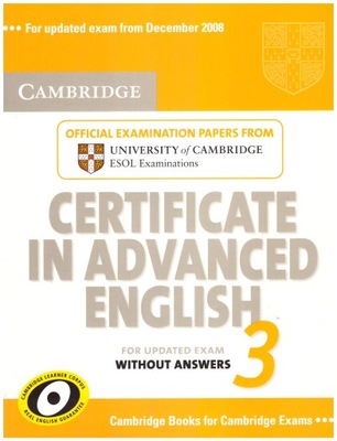 Cambridge Certificate in Advanced English 3 NOWA