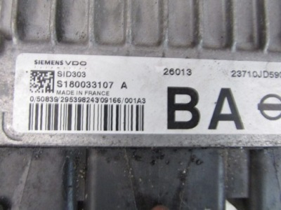 Бортовий комп'ютер s180033107 1.5dci nissan qashqai j10 09r фото №1