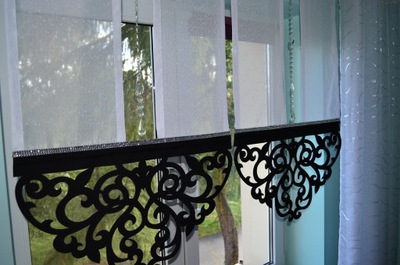 FIRANY ażury panel z kryształkiem cyrkonie 70 i 80cm