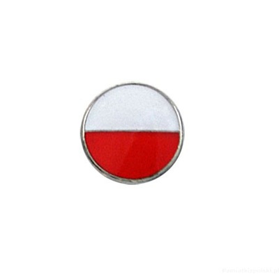 Pin Polska przypinka POLSKA flaga mini okrągła
