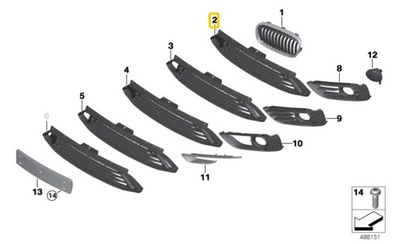 BMW F45 F46 DÉFLECTEUR PARE-CHOCS AVANT M PAQUET 7347110 AVEC - milautoparts-fr.ukrlive.com