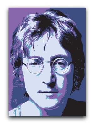 John Lennon OBRAZ 80x60 cm plakat The Beatles