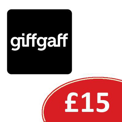 Doładowanie GiffGaff 15 GBP kod Anglia UK
