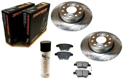 DISCS PADS AUDI A1 A3 II 85 SEAT ALTEA LEON 1P VW EOS CADDY 3 REAR 272MM - milautoparts-fr.ukrlive.com