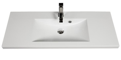 Umywalka prostokatna 100x39cm Clever-1000 biała