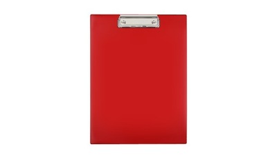 Deska z klipem A4 PVC czerwona Clipboard
