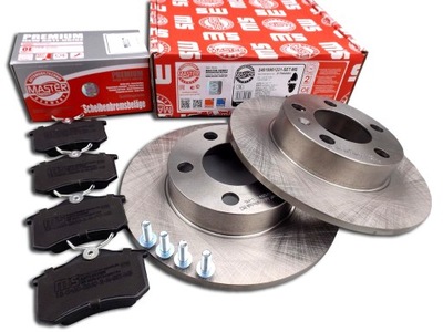 DISCS PADS REAR AUDI A3 8L1 TT 8N3 SKODA VW BRAKES MASTER SPORT GERMANY - milautoparts-fr.ukrlive.com