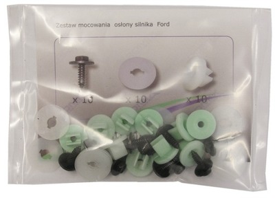 Romix набір кліпси - кронштейн захист двигуна ford фото №1