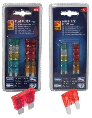 FUSES AUTOMOTIVE 20SZT FLAT MINI NOZOWE - milautoparts-fr.ukrlive.com