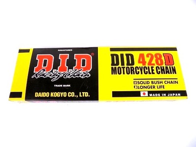 DID 428D-124 CHAIN DRIVING (124 OGNIW) WITHOUT O-RINGOW (OTWARTY + ZAPINKA) - milautoparts-fr.ukrlive.com