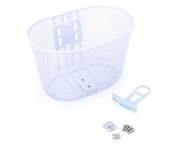 KOSZYCZEK MAŁY NA ROWER DZIECIĘCY 12-24'' BIAŁY MOCNY, POJEMNY