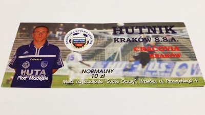 bilet HUTNIK Kraków - CRACOVIA Kraków
