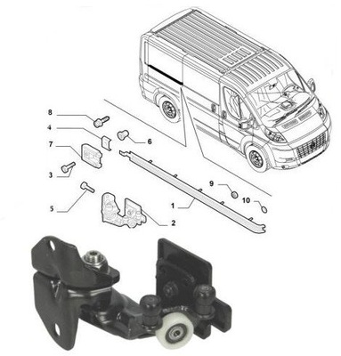 CART DOOR SLIDING 1376705080 FIAT FIAT WITH 1344420080 GUIDE - milautoparts-fr.ukrlive.com