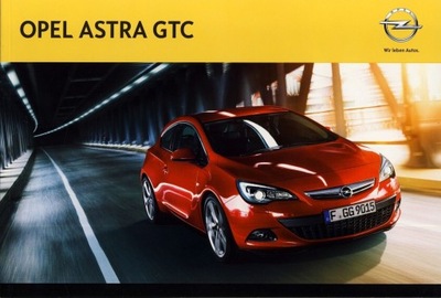 Opel Astra GTC prospekt model 2014 polski
