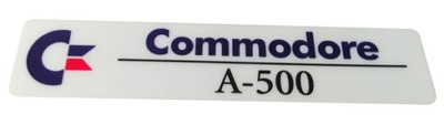 Sticker znaczek Amiga 500 folia laminat