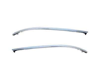 Накладки бампера хром pod фара audi a6 c5 97-01 фото №1