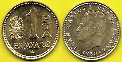 Hiszpania 1 Peseta 1980 r. (81)
