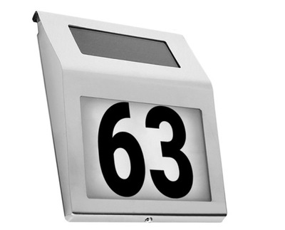 NUMER DOMU TABLICA SOLARNY PODŚWIETLANY ADRESOWA