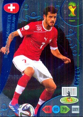 Karty FIFA World Cup Brasil 2014. Tranquillo Barnetta. Switzerland. Expert.