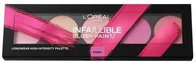 L'OREAL Infaillible Blush Paint paletka THE PINKS RÓŻ DO POLICZKÓW