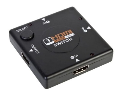 Rozdzielacz Switch HDMI 3 Porty Rozgałęźnik FULLHD