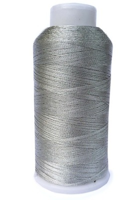 SM03 ~ 0,1mm NITKA metaliczna 50m ciemne SREBRO