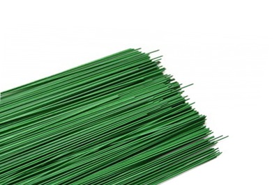 Drucik Florystyczny Drut Wyrobowy Zielony Łodyga 40cm 1kg 0,8 mm