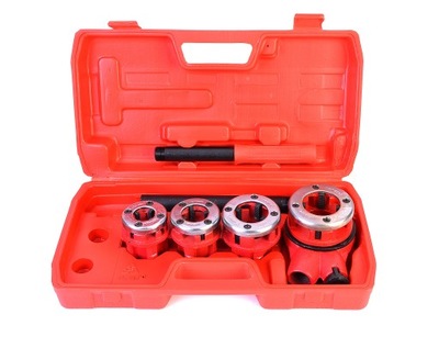 GWINTOWNICA DO RUR ELEMENTY ZESTAW NARZYNEK 1-1/4", 1", 3/4", 1/2" NARZYNKA