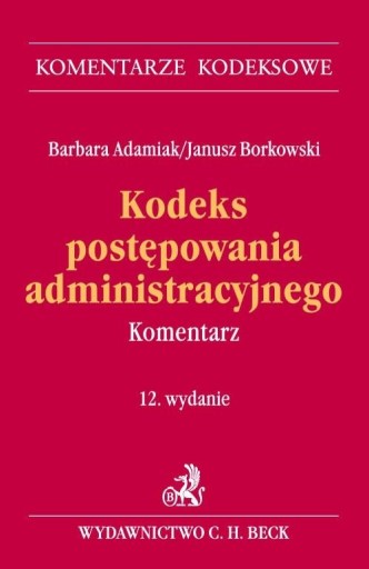 Kodeks postępowania administracyjnego Adamiak