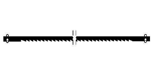 Полотно для лобзика Proxxon, мелкие зубья [12
