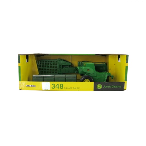 Металлический пресс-подборщик TOMY BigFarm + 4 тюка John Deere 45220, TOMY, 81832.