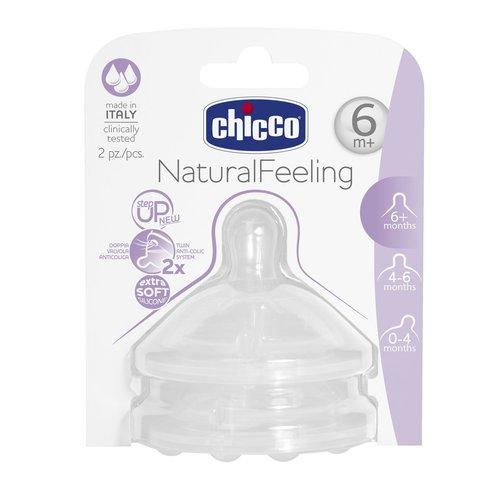 Соска-пустышка CHICCO BOTTLE NaturalFeeling GREY 2 шт.