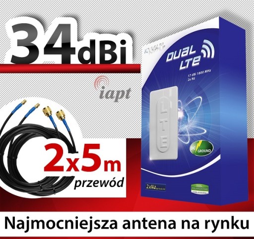 САМАЯ МОЩНАЯ GSM АНТЕННА 3G 4G DUAL LTE 34dBi ZTE