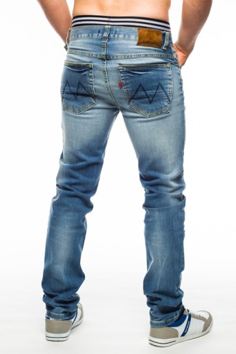 SPODNIE MĘSKIE VANKEL JEANS - 620 - 82CM L30