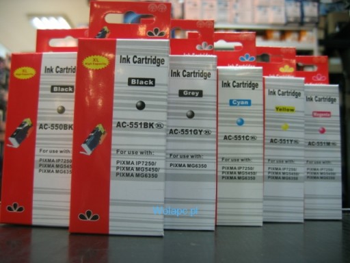 KPL.Canon CLI-550BK XL iP7250 MG5450 MG6350 MG7100