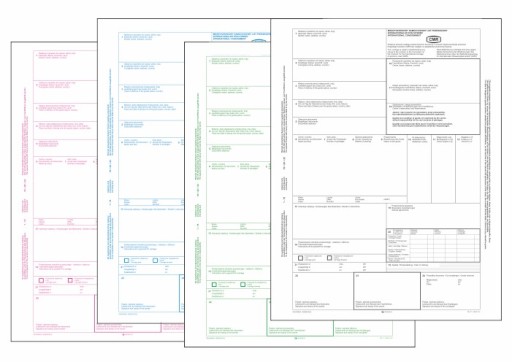 CMR/Международная накладная, 4 части