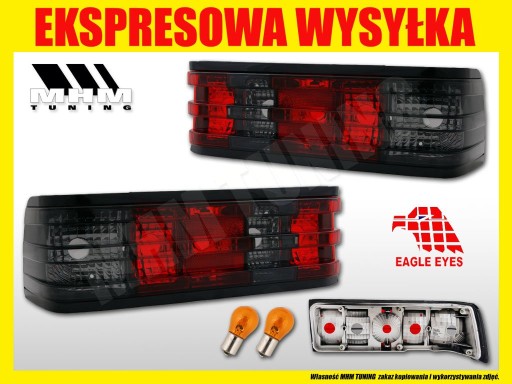 КОМПЛЕКТ ЗАДНИХ ФОНАРЕЙ MERCEDES 190 W201 RED SMOKE CLEAR