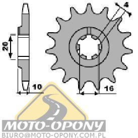 Zestaw napęd-owy Husqvarna CR 125 1995-97r Zębatki + Łańcuch X-Ring GOLD