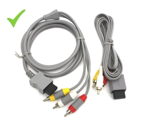 IRIS Cable TV композитный AV-кабель 3 x RCA для консоли Nintendo Wii