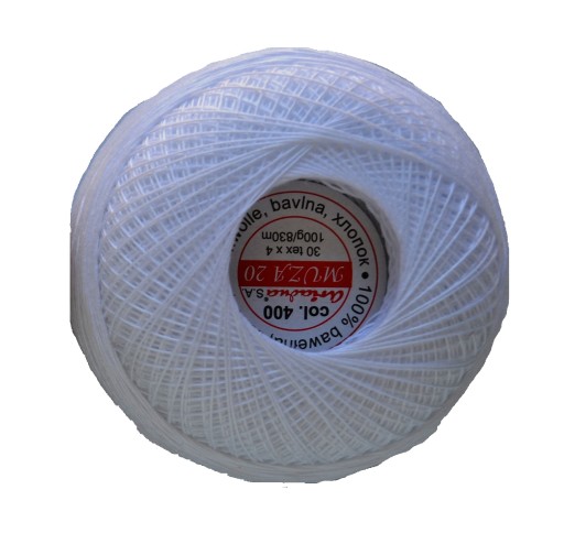 Кордонка MUZA 20 ARIADNA 30*4 - 830м белый или экрю