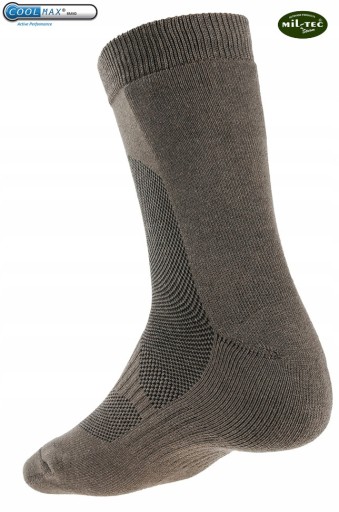 Mil-Tec Skarpety Termoaktywne Krótkie COOLMAX Oliv 42-43