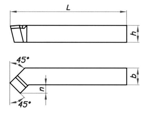 Боковой нож nnzc iso2r 2525 K20 25x25