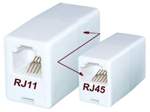 Новый РАЗЪЕМ Переход RJ45 на RJ11 Быдгощ