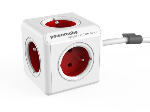 PowerCube Удлиненный удлинитель 1,5 м КРАСНЫЙ