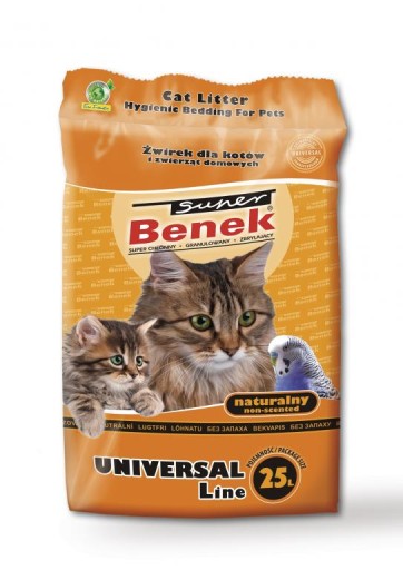 Наполнитель для кошачьего туалета Super Benek Universal Natural 25л.